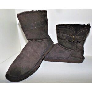 Bearpaw women's size 10 brown 1243W Tessa suede midcalf boots